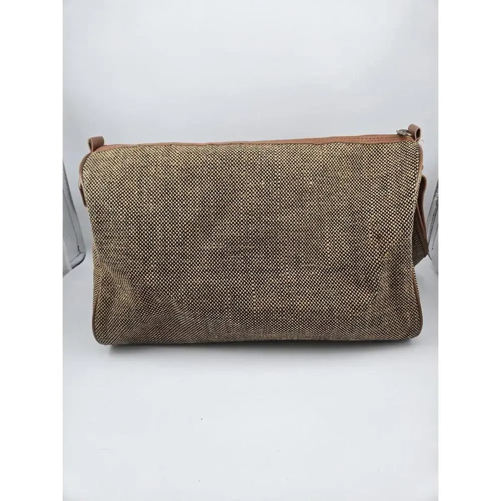 ​Vintage Samsonite Tapestry Duffle Bag Shoulder Strap 14 x 8.in Tweed Pattern